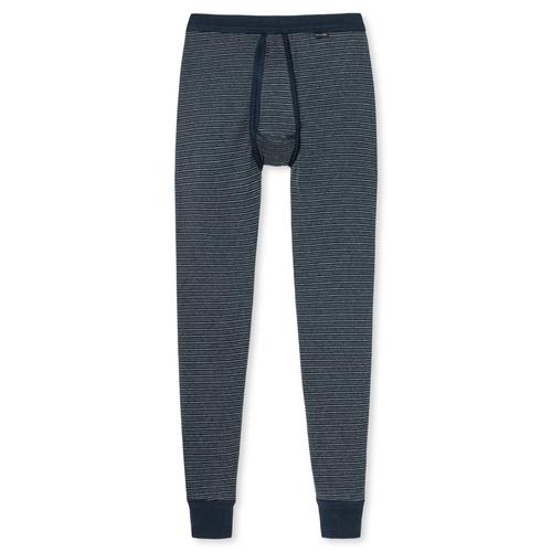 Schiesser Slips Hommes Longs - Mélange Original De Côtes Fines, Long Johns, Mouche Bleu Foncé M (Medium)