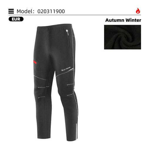 West Biking-Pantalon De Vélo Thermique Coupe-Vent Pour Homme,Pantalon Long,Coulée De Sourire,Chaud,Vélo,Hiver,Taille Fjeur