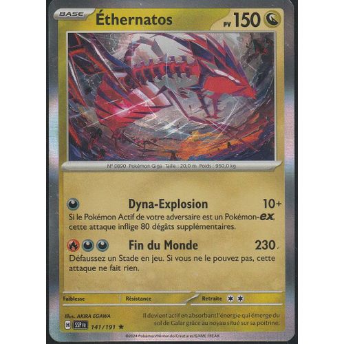 Carte Pokémon - Ethernatos - 141/191 - Holo-Rare - Ev8 Etincelles Déferlantes