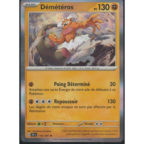 Carte Pokémon - Démétéros - 110/191 - Holo-Rare - Ev8 Etincelles Déferlantes
