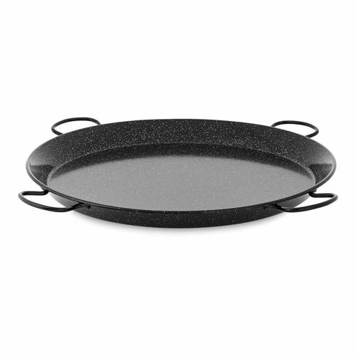 PLAT A PAELLA EMAILLE 80 cm 4 POIGNEES