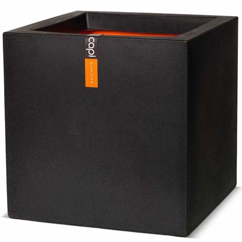 Jardinière Urban Smooth Carrée 40 X 40 X 40 Cm Noir Kbl903 Capi