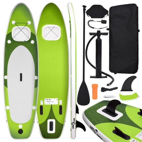 Ensemble De Planche Sup Gonflable Vert 330x76x10 Cm Vidaxl Vidaxl