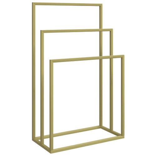 Porte-serviettes sur pied Doré 48x24x79 cm Fer vidaXL vidaXL