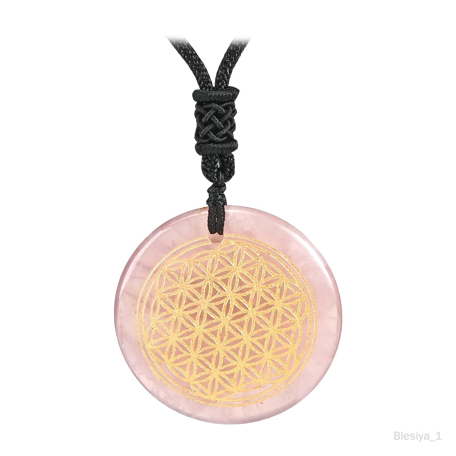 Pendentif Goutte De Pierre, Collier À Breloques Avec Ornement De Bijoux En Corde Réglable Pour L'anniversaire De La Saint-Valentin, Cadeaux Rose