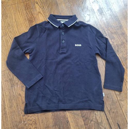 Polo Garçon Hugo Boss Bleu Marine Taille 6ans