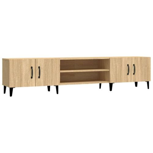 Meubles Tv Chêne Sonoma 180x31,5x40 Cm Bois D'ingénierie Vidaxl Vidaxl