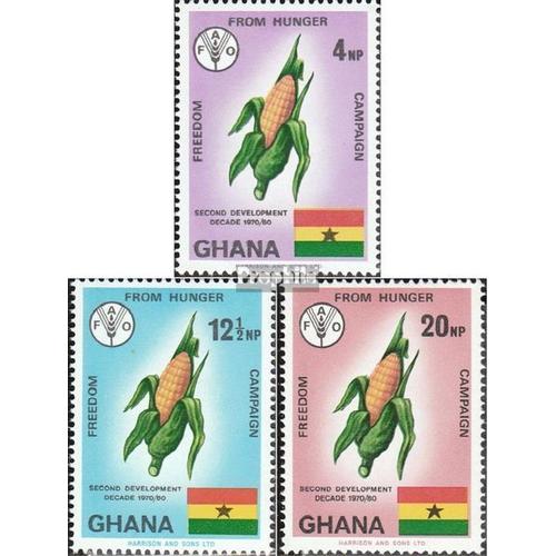 Ghana 431a-433a (Complète.Edition.) Neuf Avec Gomme Originale 1971 Faim