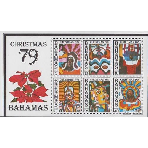 Bahamas Bloc 29 (Complète.Edition.) Neuf Avec Gomme Originale 1979 Noël