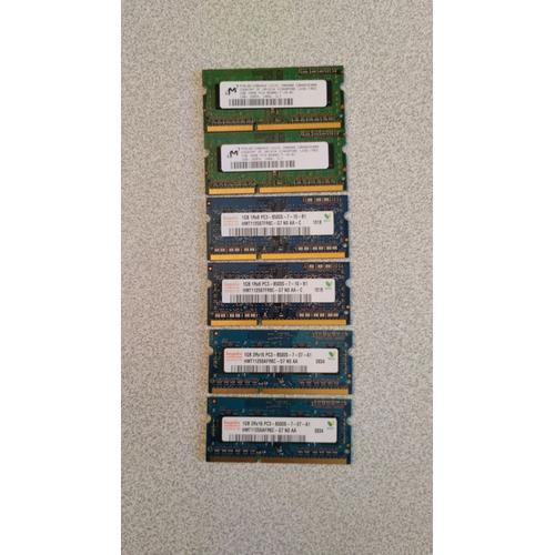 Lot de barette de mémoire pour ordinateur portable DDR3 SODIMM 1Go PC3