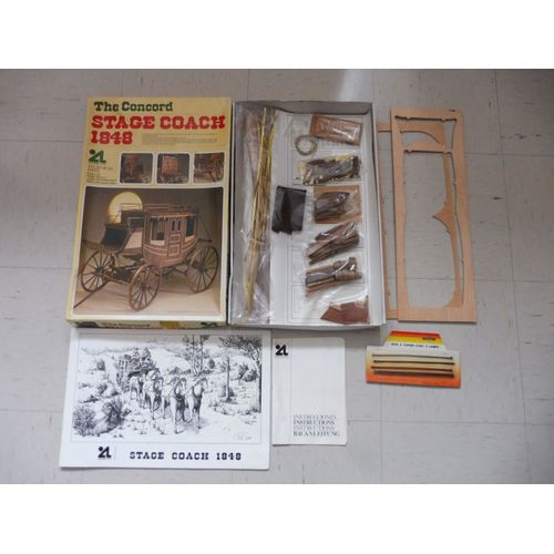 Maquette En Bois The Concord Stage Coach 1848 - Diligence Américaine 1848 - Échelle : 1/10 - Artesania Latina - Made In Spain - 1986-Artesania
