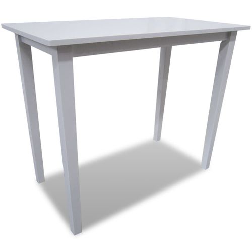 Table De Bar En Bois Blanc Vidaxl Vidaxl
