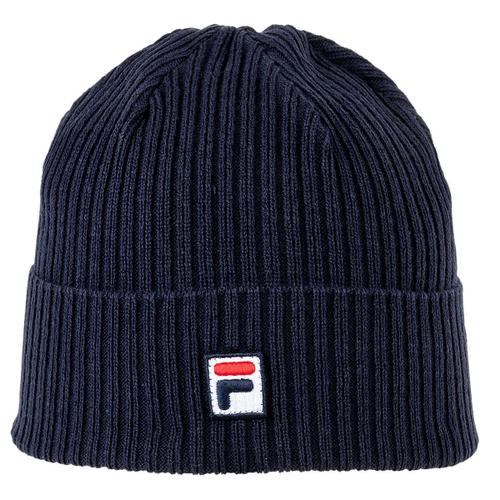 Fila Casquette Unisexe - Fisherman Beanie, Logo, Taille Unique, Uni Bleu Foncé