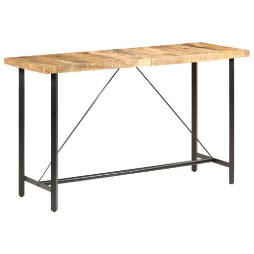 Table De Bar 180x70x107 Cm Bois De Manguier Brut Vidaxl Vidaxl