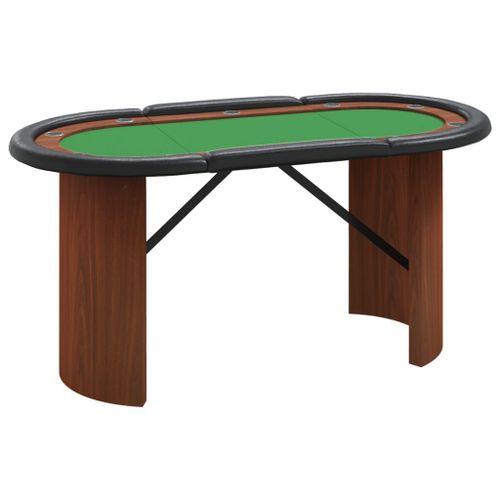 Table De Poker 10 Joueurs Vert 160x80x75 Cm Vidaxl Vidaxl