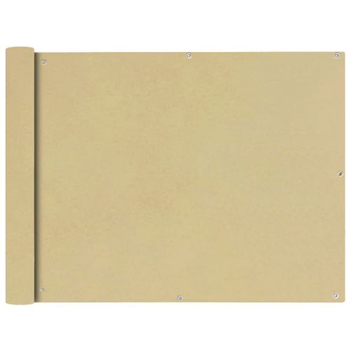 Écran De Balcon En Tissu Oxford 90x400 Cm Beige Vidaxl Vidaxl