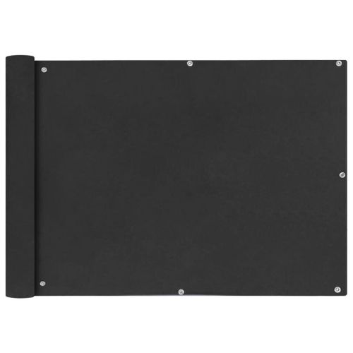 Écran De Balcon En Tissu Oxford 75x400 Cm Anthracite Vidaxl Vidaxl
