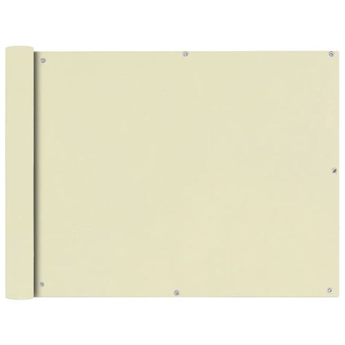 Écran De Balcon En Tissu Oxford 90x400 Cm Crème Vidaxl Vidaxl