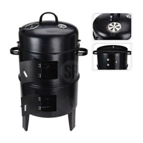Barbecue Au Charbon De Bois Et Cheminée/2 Grilles De Cuisson Progarden