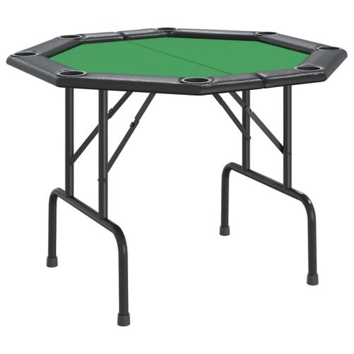 Table De Poker Pliable 8 Joueurs Vert 108x108x75 Cm Vidaxl Vidaxl