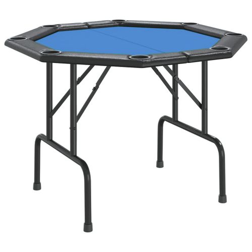 Table De Poker Pliable 8 Joueurs Bleu 108x108x75 Cm Vidaxl Vidaxl