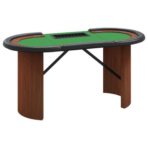 Table De Poker 8 Joueurs Avec Plateau À Jetons Vert 160x80x75cm Vidaxl Vidaxl