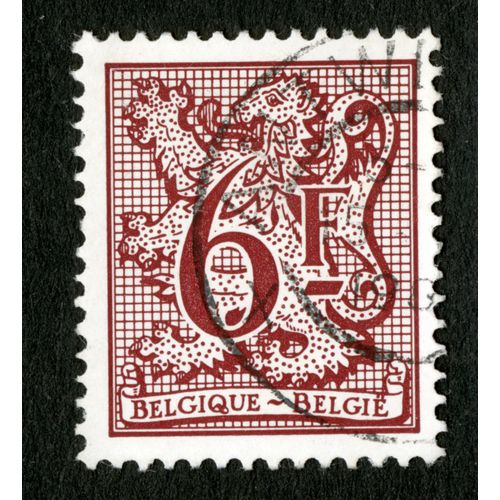 Timbre Oblitéré Belgique, Belgie, 6 F