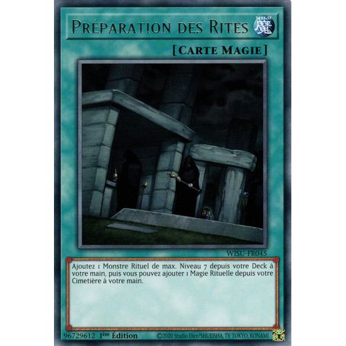 Carte Yu-Gi-Oh! - Wisu-Fr045 Préparation Des Rites - Rare