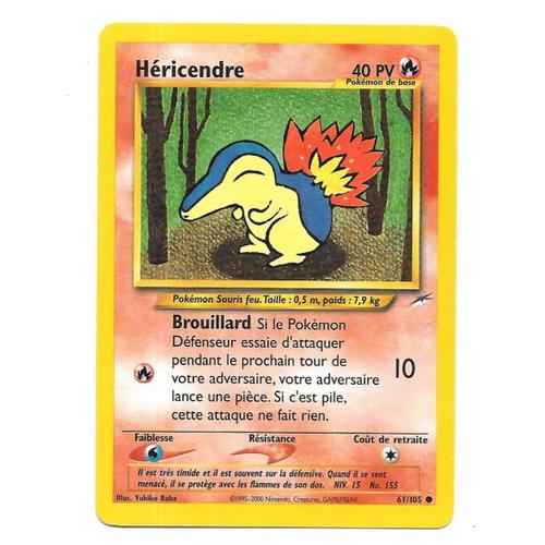 Carte Pokémon Héricendre 61/105 - Neo Destiny Wizards (Vf)