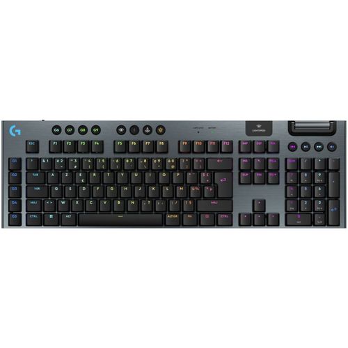 Logitech G G915 X LIGHTSPEED - Clavier gaming sans fil ultra-plat - Bluetooth 5.0, 2.4 GHz, USB - AZERTY - Français