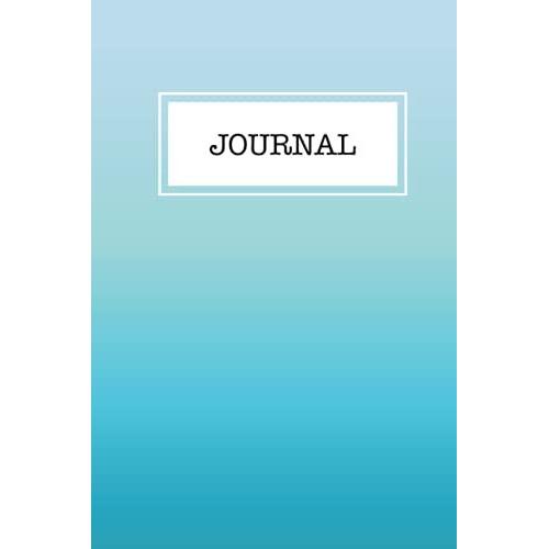 Journal: Ruled Journal/Lined Journal Gradient White To Blue