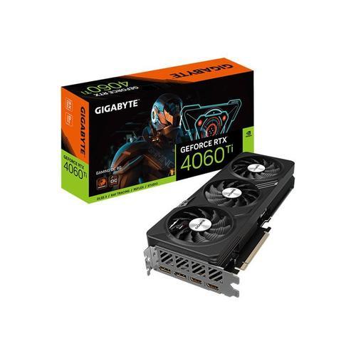 Gigabyte GeForce RTX 4060 Ti GAMING OC 8G - Carte graphique - GeForce RTX 4060 Ti - 8 Go GDDR6 - PCIe 4.0 - 2 x DisplayPort, 2 x HDMI