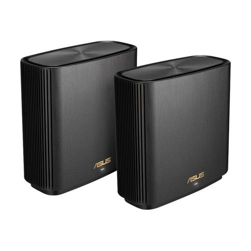 ASUS ZenWiFi AX (XT8) V2 - Système Wi-Fi - (2 routeurs) - jusqu'à 5500 pieds carrés - maillage 1GbE, 2.5GbE - Wi-Fi 6 - Tri-bande