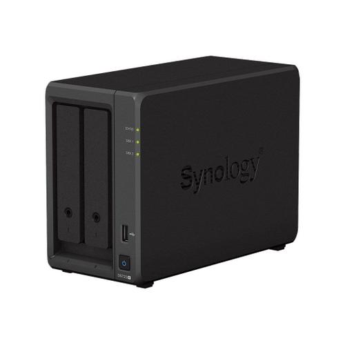 Synology Disk Station DS723+ - Serveur NAS - 2 Baies - RAID RAID 0, 1, JBOD - RAM 2 Go - Gigabit Ethernet - iSCSI support