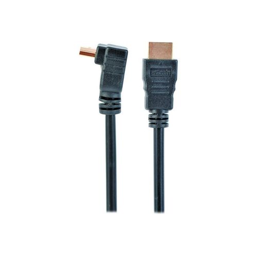 Gembird - Câble HDMI - HDMI mâle pour HDMI mâle - 1.8 m - noir - connecteur à 90°