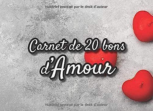 Carnet de 20 bons d'Amour: v1-9  20 coupons en couleur à remplir