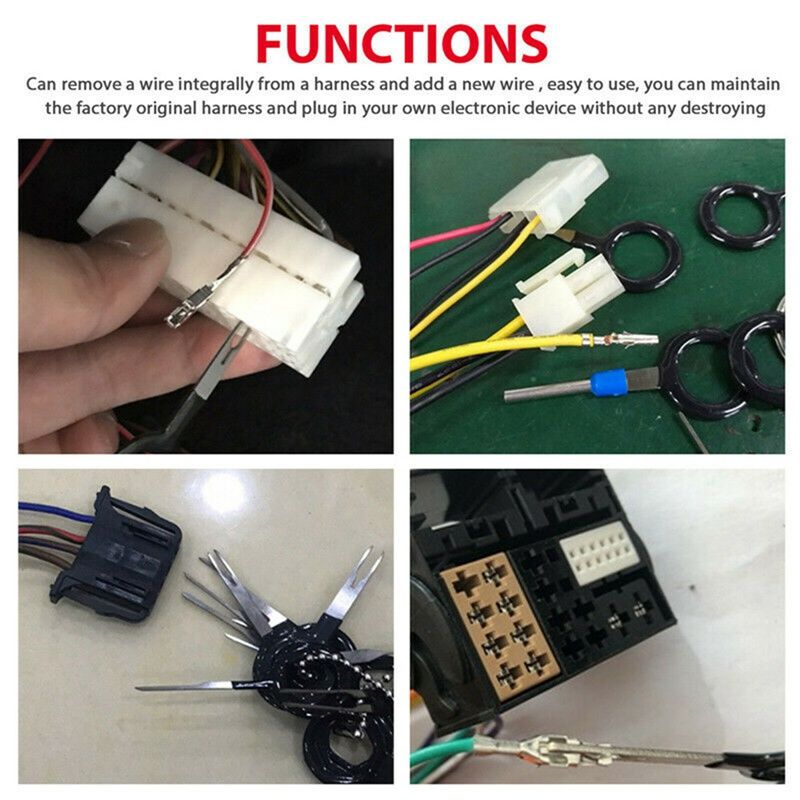 Outil de retrait de borne de fil de voiture, câblage électrique de voiture,  connecteur CriAJ, kit