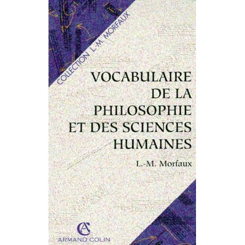 Vocabulaire De La Philosophie Et Des Sciences Humaines