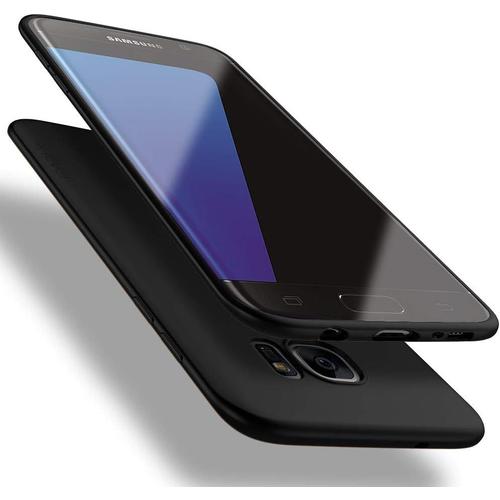 Coque Samsung Galaxy S7 Edge, [Guardian Series]Housse En Souple Silicone Tpu Ultra Mince Et Anti-Rayures Etui De Protection Case Cover Pour Samsung Galaxy S7 Edge - Noir