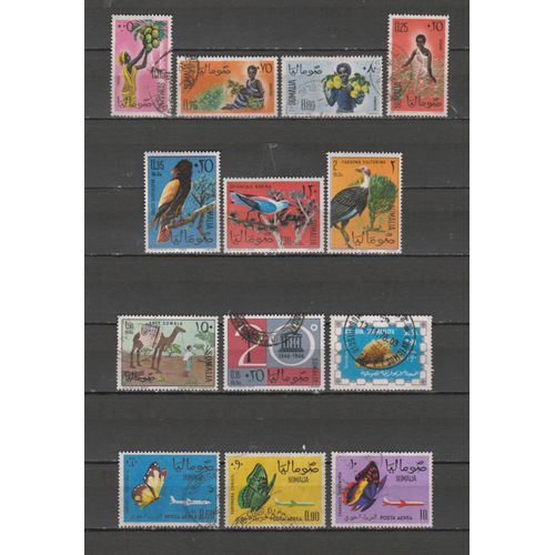 13 Timbres Somalie Obliteres & Neufs** De 1961 À 1976 Cote : 25,55 €