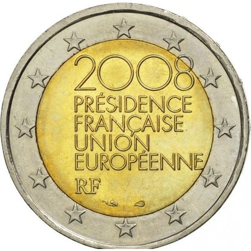 Pièce De 2 Euros Commémorative De Collection , Année 2008 : Présidence Française Union Européenne Rf