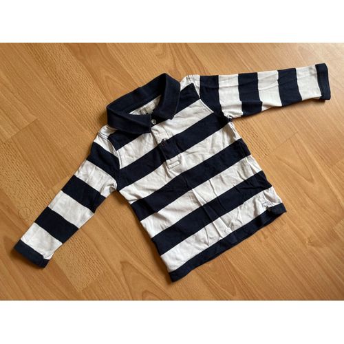 Beau Polo Mc À Rayures Grain De Blé T. 18 Mois Garçon Tbe