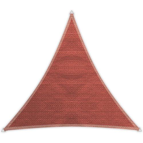 Windhager Voile D'ombrage Sunsail Adria, Triangulaire 5 X 5 M (Isocèle), Solaire, Protection Uv, Résistant Aux Intempéries Et Respirant, Terracotta, 10973, 5 M