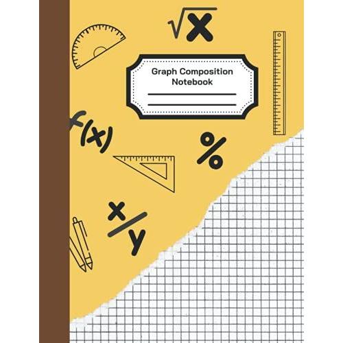 Grid Composition Notebook: Composition Grid Paper Notebook, 8.5"X11", Classic Graph Notebook, Simple Grid Paper Journal, 120 Grid Ruled Pages, Nice Yellow Math Design