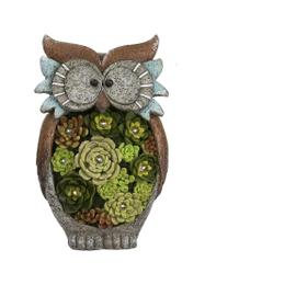 Décoration Jardin Statue Animaux, Lumière Solaire Hibou en Résine à Énergie  Solaire,Lampe Lumineuse Figurine Animale