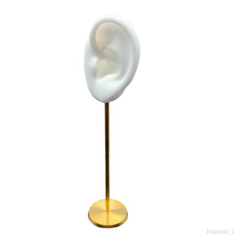 Esquirla Présentoir De Boucle D'oreille, Support De Mannequin De Support De Goujon En Forme D'oreille, Organisateur De Bijoux De Support D'affichage De Bijoux Blanc Gauche