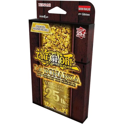 Yu-Gi-Oh! Jcc - Pack De 3 Booster La Bonanza Du Quart De Siècle (Blister Cartonné) - Fr