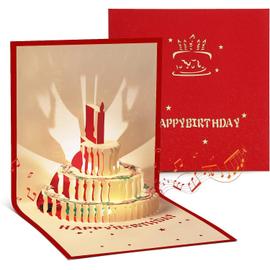 Carte Anniversaire, Pop-up 3D Carte Anniversaire 16 Ans, Carte avec Fleurs  et Papillons,30 Happy Birthday,Carte d'anniversaire avec Enveloppe