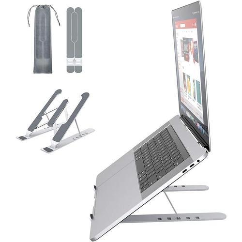 Support Ordinateur Portable, Support PC Portable à 6 Niveaux Réglables,  Ergonomique Léger Compatible avec Acer Apple MacBook Air Pro Lenovo et  Autre Laptops Tablettes Livres 10?-15,6?
