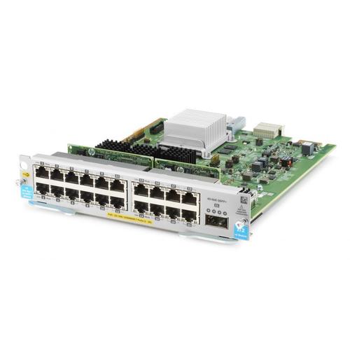 HPE - Module d'extension - Gigabit Ethernet (PoE+) x 20 + 40 Gigabit QSFP+ x 1 - pour HPE Aruba 5406R, 5406R 16, 5406R 44, 5406R 8-port, 5406R zl2, 5412R, 5412R 92, 5412R zl2